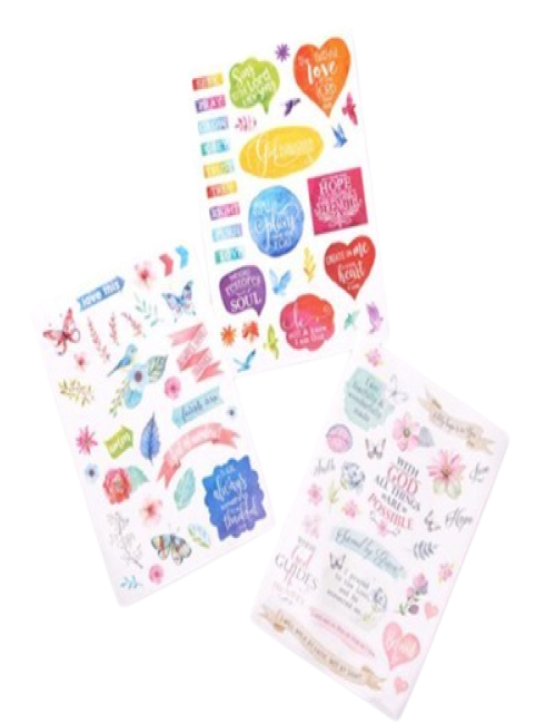 Stickers for bible Journaling, 3 Sheets
